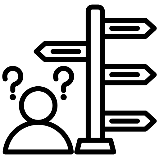 Hard-to-find information icon