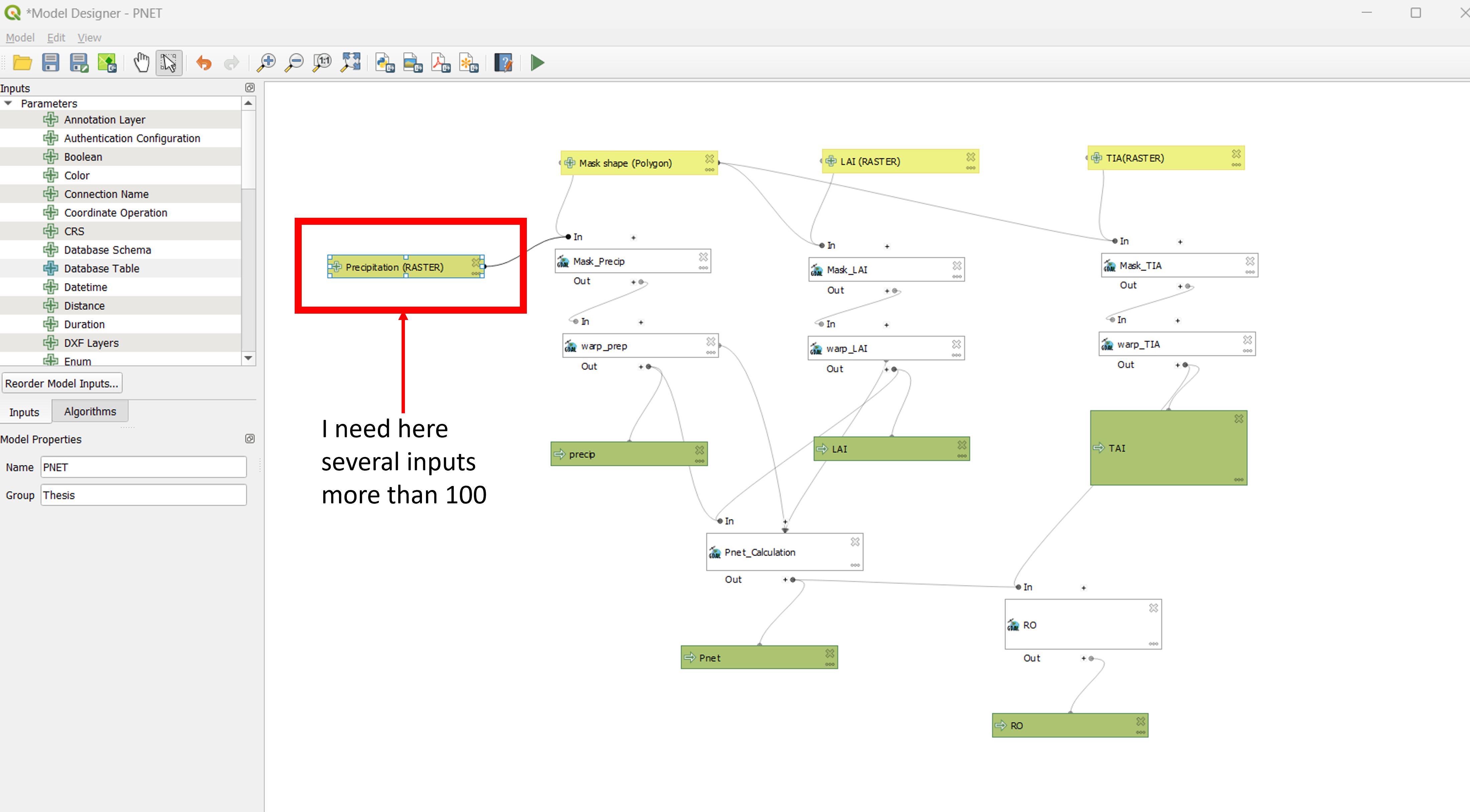 Parcel workflow model